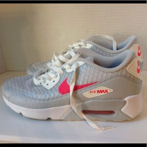 Nike Air Max Gray Pink Coral Rose Running Shoes